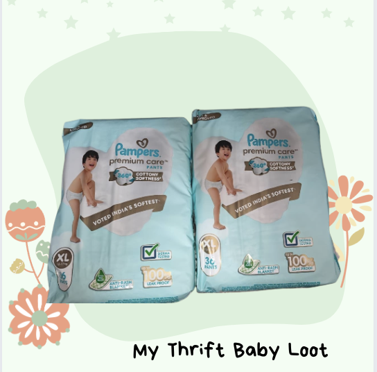 NEW 2 packs of Pampers premium pants diapers (XL) ( Chennai )